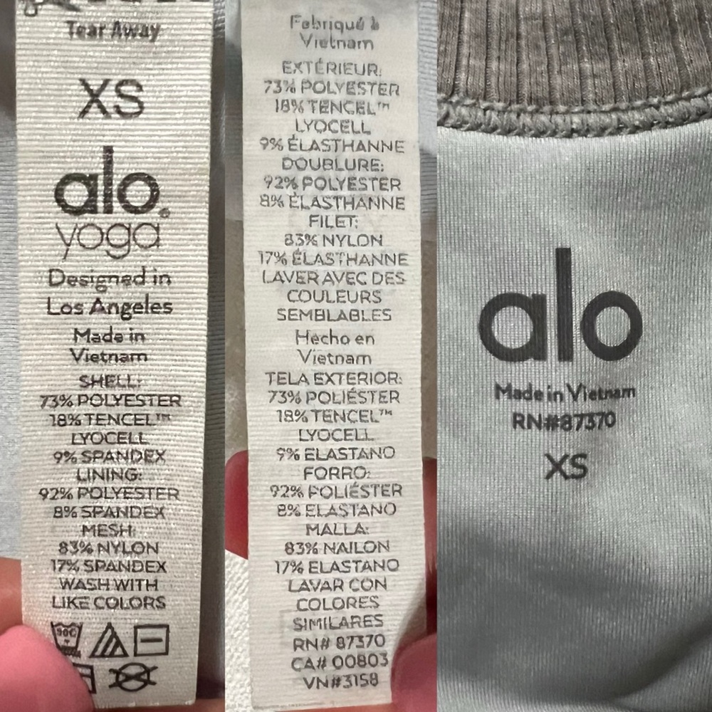 Alo Yoga Wellness Bra  Dove Grey‎ Size X Small - Picture 12 of 12
